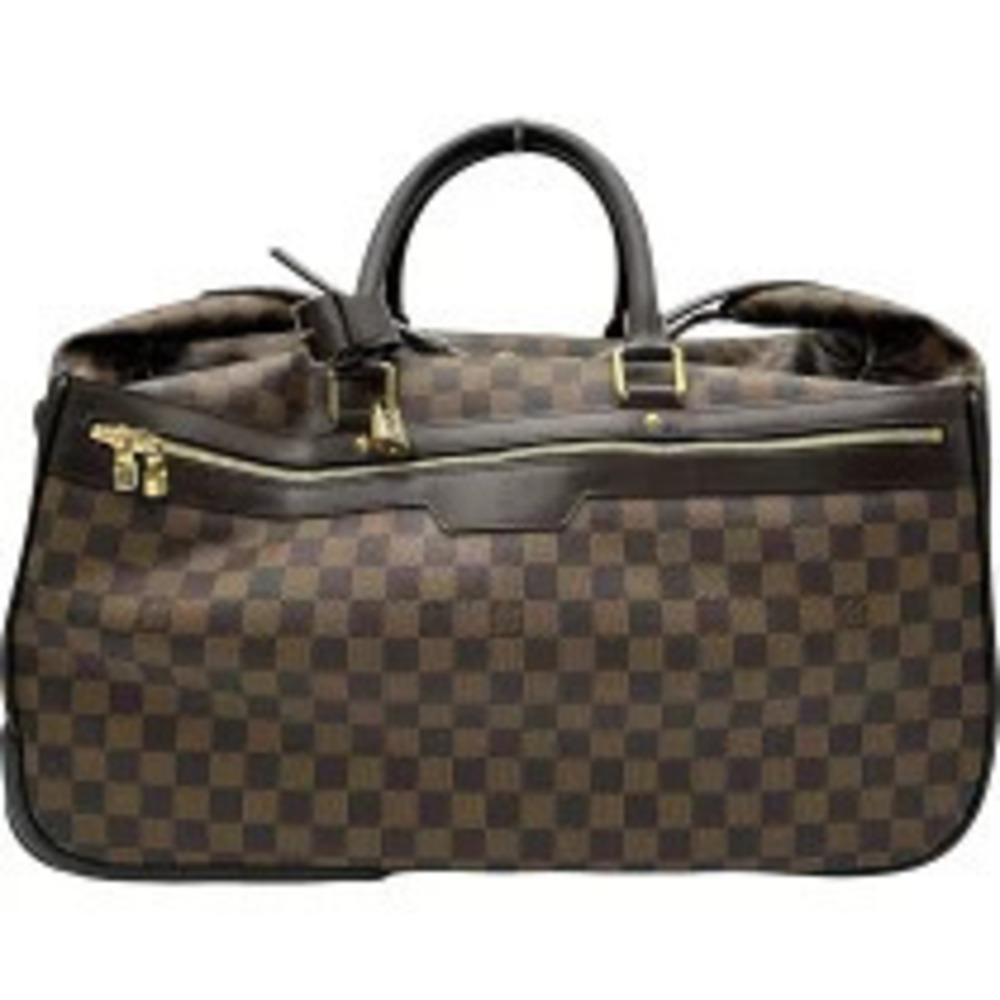 Louis Vuitton Damier Ebene Eole rolling luggage bag brown checkered canvas